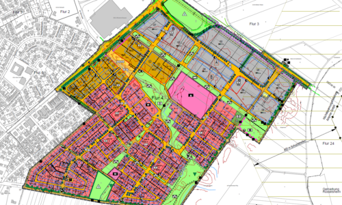 Bebauungsplan Ausschnitt Teilplan A